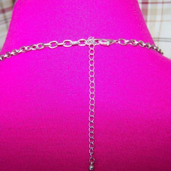 White Flower Multi-Strand Necklace - Picture 4 of 4